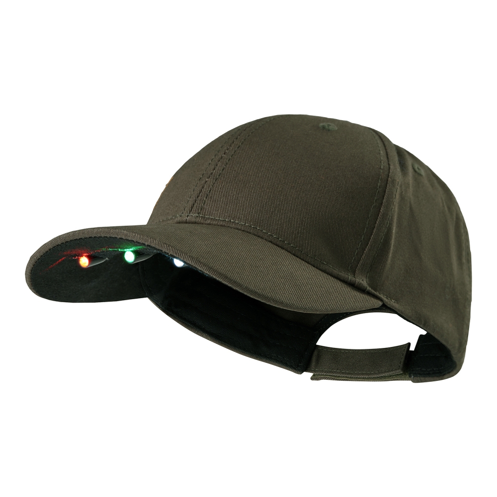 Czapka myśliwska – Cap with LED light 6266 Bark green